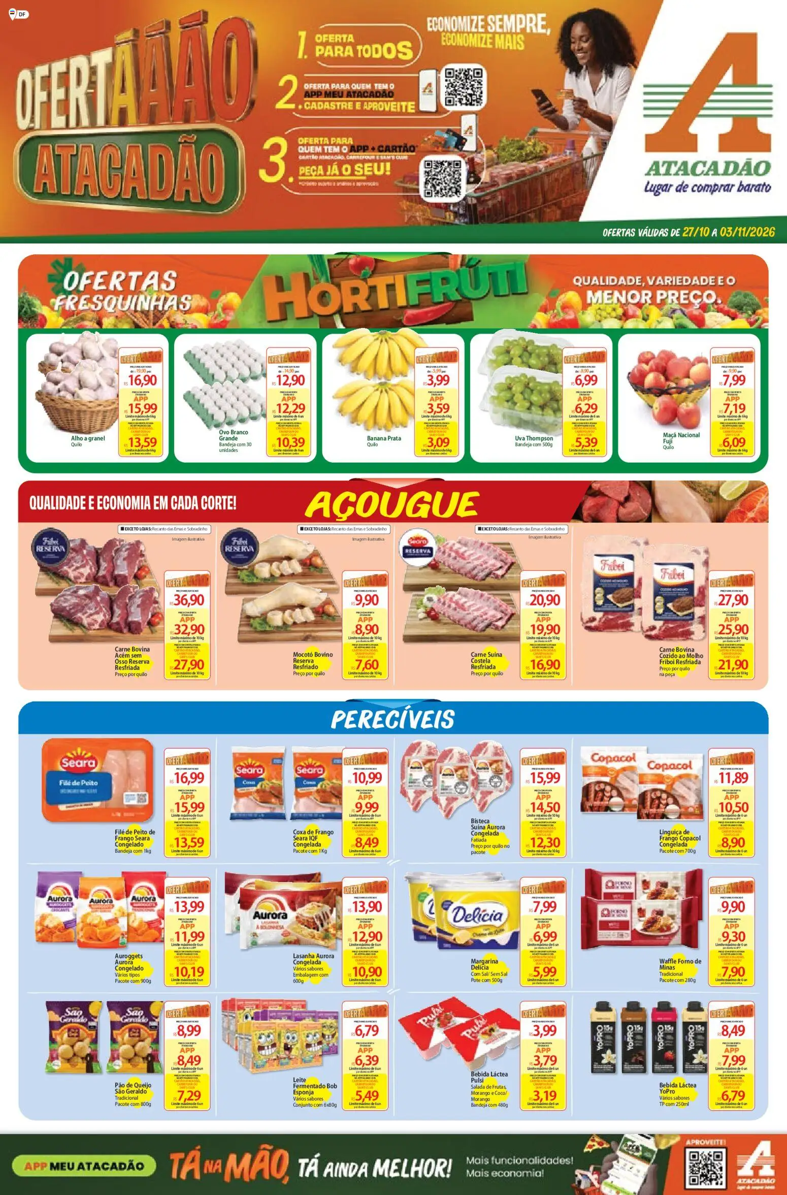 Pré-Visualização do folheto "Atacadão ofertas - DF" da loja Atacadão válido a partir de 27/10/2026