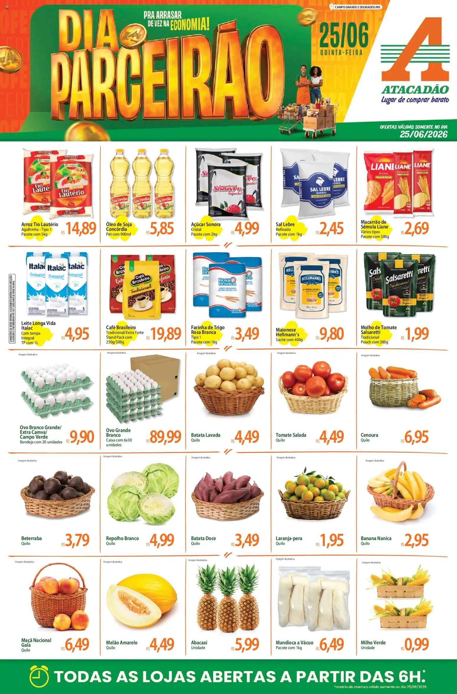 Pré-Visualização do folheto "Atacadão ofertas - MS" da loja Atacadão válido a partir de 25/06/2026