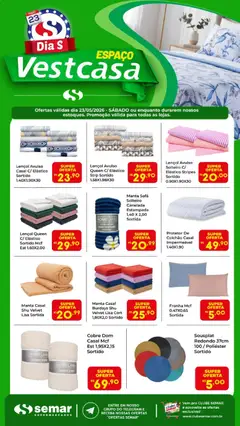 Pré-Visualização do folheto "Semar Supermercado ofertas Vestcasa" da loja Semar Supermercado válido a partir de 23/05/2026