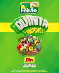 Pré-Visualização do folheto "Big Supermercados ofertas do Dia" da loja Big Supermercados válido a partir de 14/05/2026