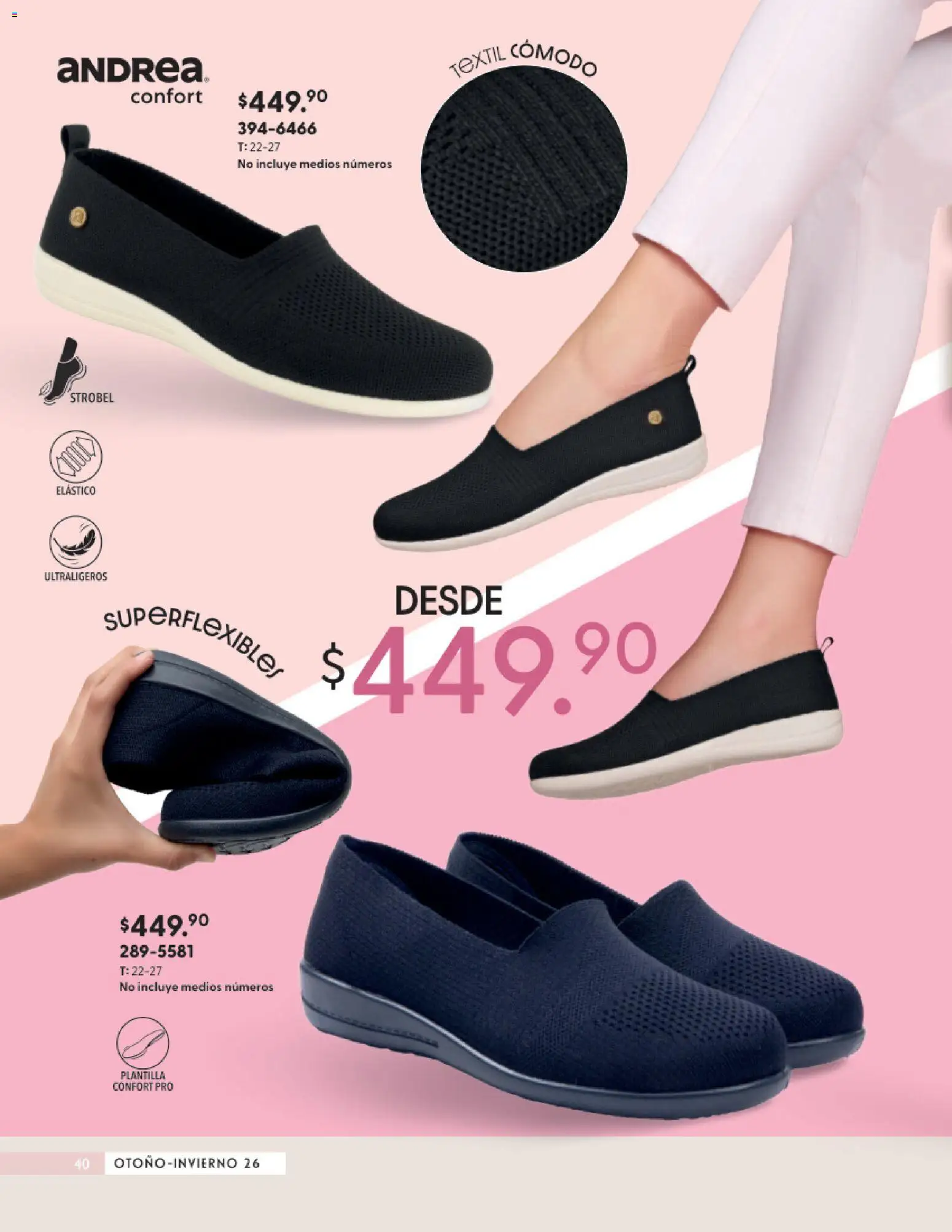Vista previa las ofertas de la tienda Andrea - Andrea catálogo Calzado Confort desde el 23/08/2026 