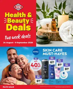 Preview of catalogue New World North Island Health & Beauty deals from shop New World valid 23 Aug 2026