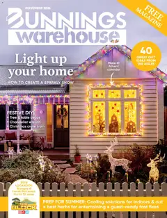 Preview of catalogue Bunnings Warehouse Magazine November from shop Bunnings Warehouse valid 01/11/2026
