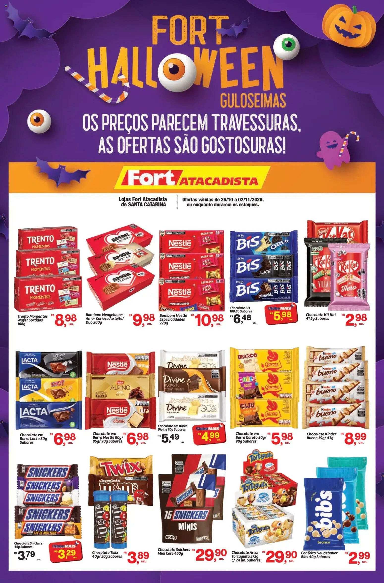 Pré-Visualização do folheto "Fort Atacadista ofertas Halloween" da loja Fort Atacadista válido a partir de 26/10/2026