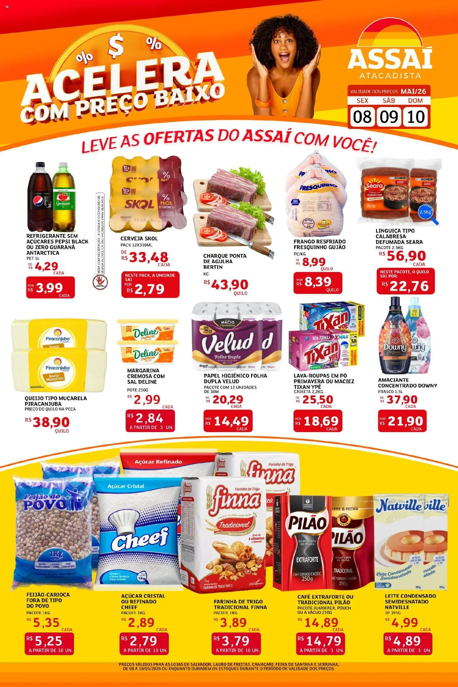 Pré-Visualização do folheto "Assaí Atacadista ofertas - BA" da loja Assaí Atacadista válido a partir de 08/05/2026