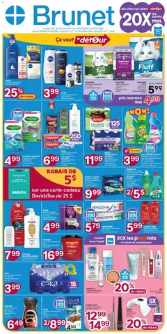 Preview of leaflet Brunet weekly flyer / circulaire from shop Brunet is valid from Aug 13, 2026