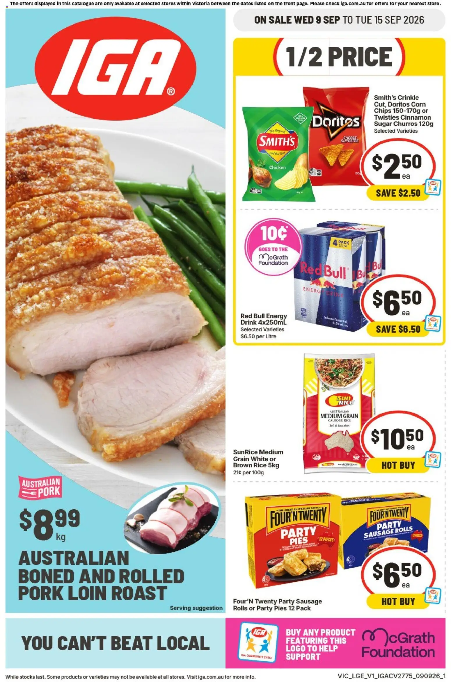 Preview of catalogue IGA catalogue Brunswick from shop IGA valid 09/09/2026