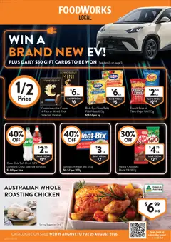 Preview of catalogue Foodworks catalogue from shop Foodworks valid 19/08/2026