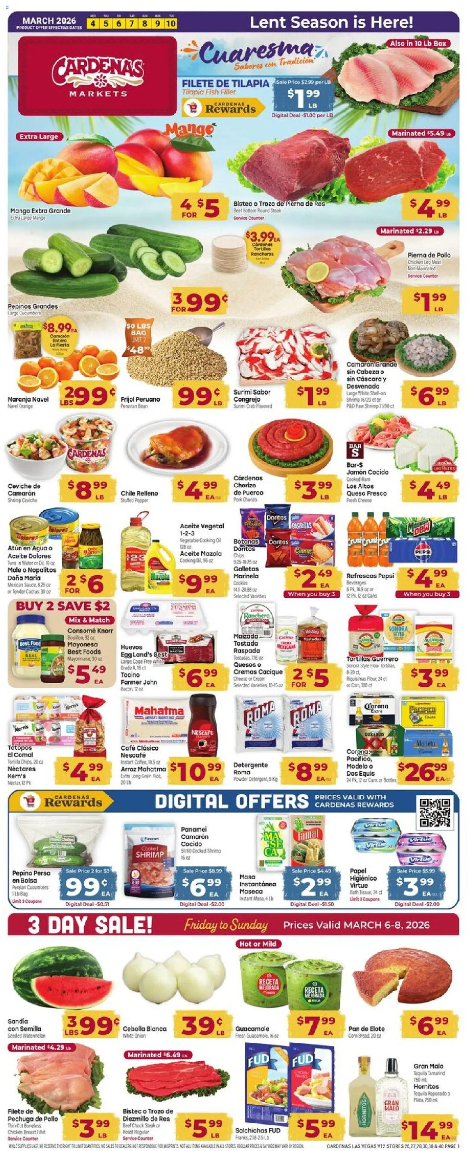 Ad Preview of Cardenas Cardenas Weekly Ad - NV from 03/04/2026