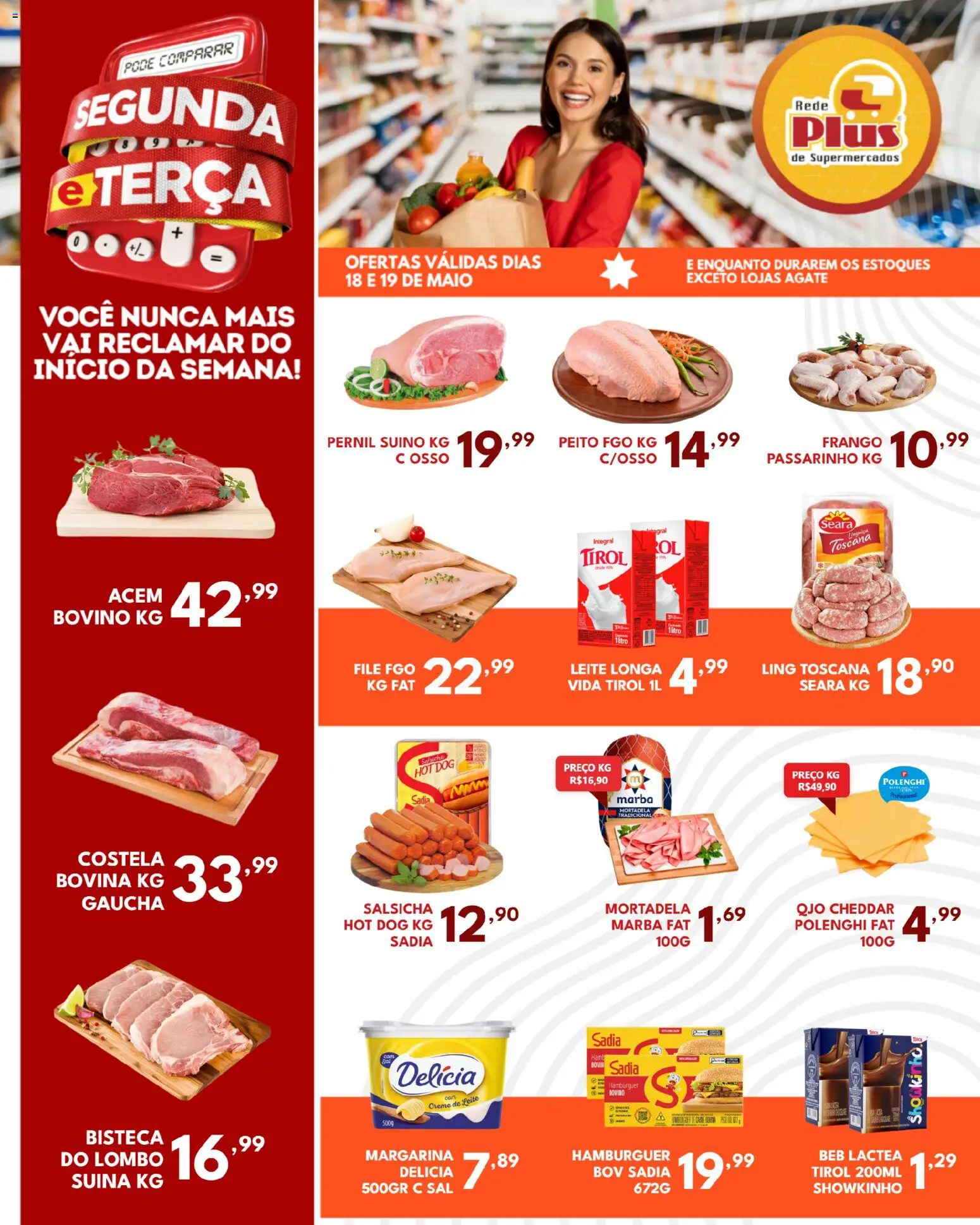 Pré-Visualização do folheto "Rede Plus Supermercados - Ofertas da semana" da loja Rede Plus Supermercados válido a partir de 18/05/2026