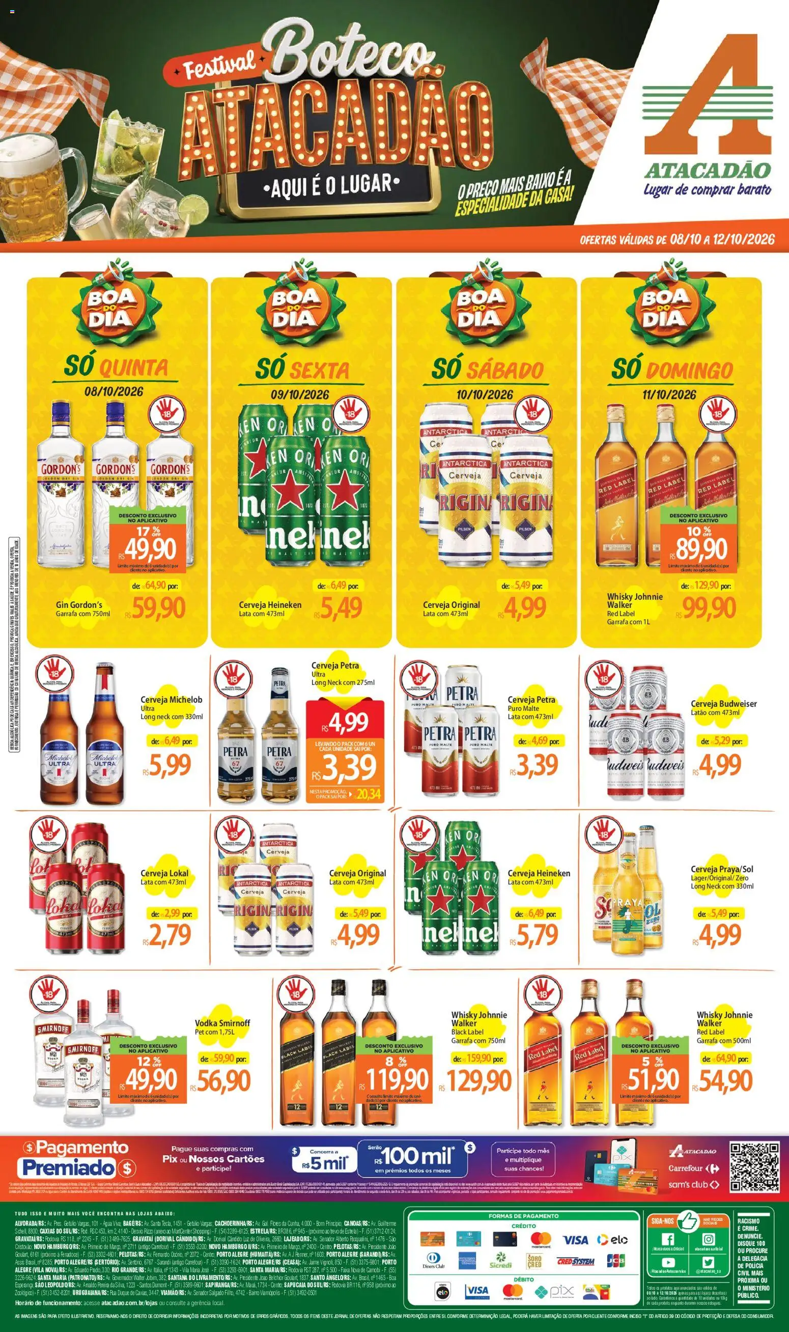 Pré-Visualização do folheto "Atacadão ofertas - RS" da loja Atacadão válido a partir de 08/10/2026