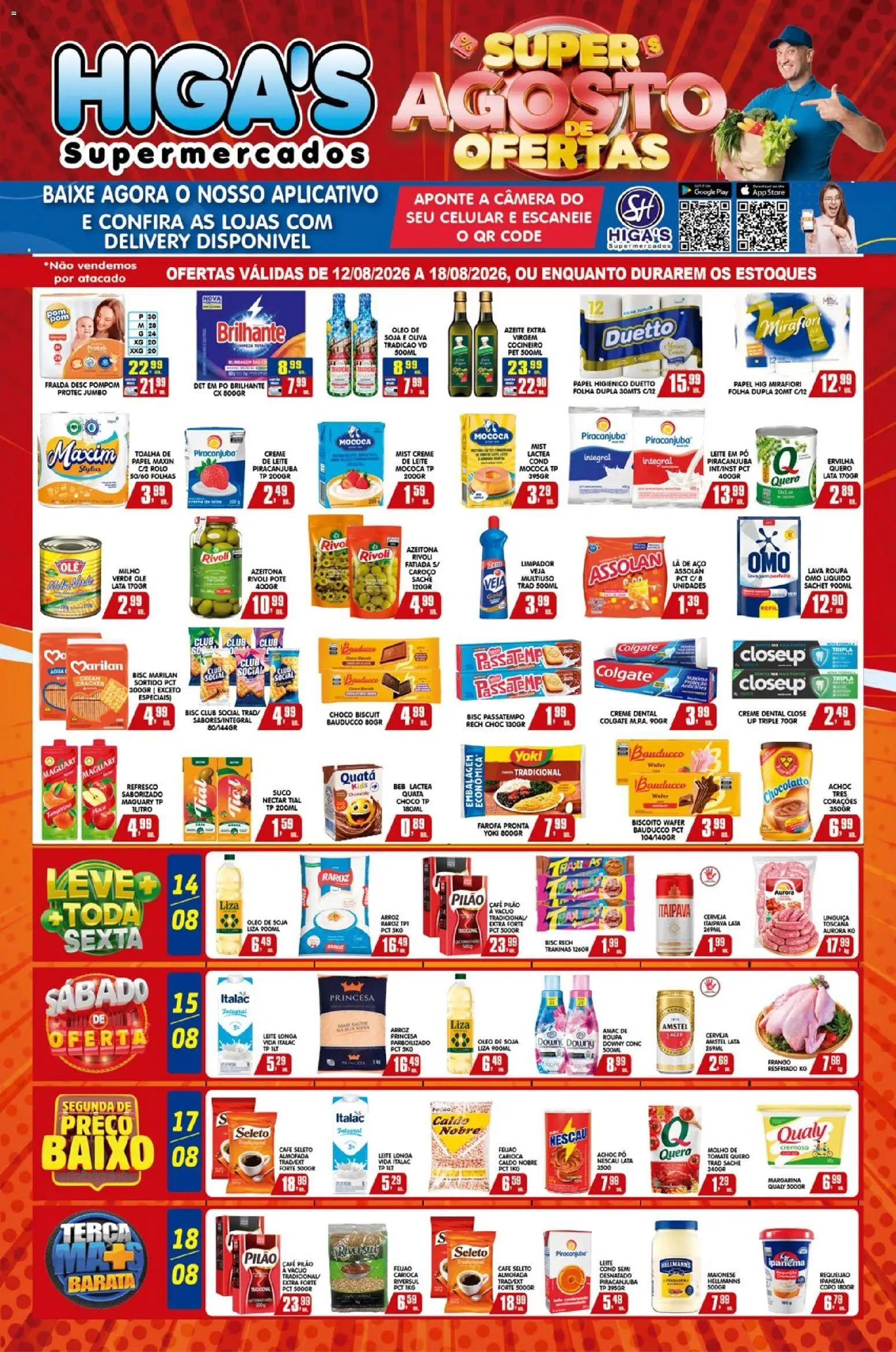 Pré-Visualização do folheto "Higa's Supermercado - Ofertas da semana" da loja Higa's Supermercado válido a partir de 12/08/2026