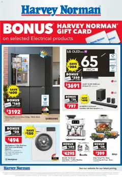 Preview of catalogue Harvey Norman Bonus Gift Card Catalogue from shop Harvey Norman valid 18/05/2026