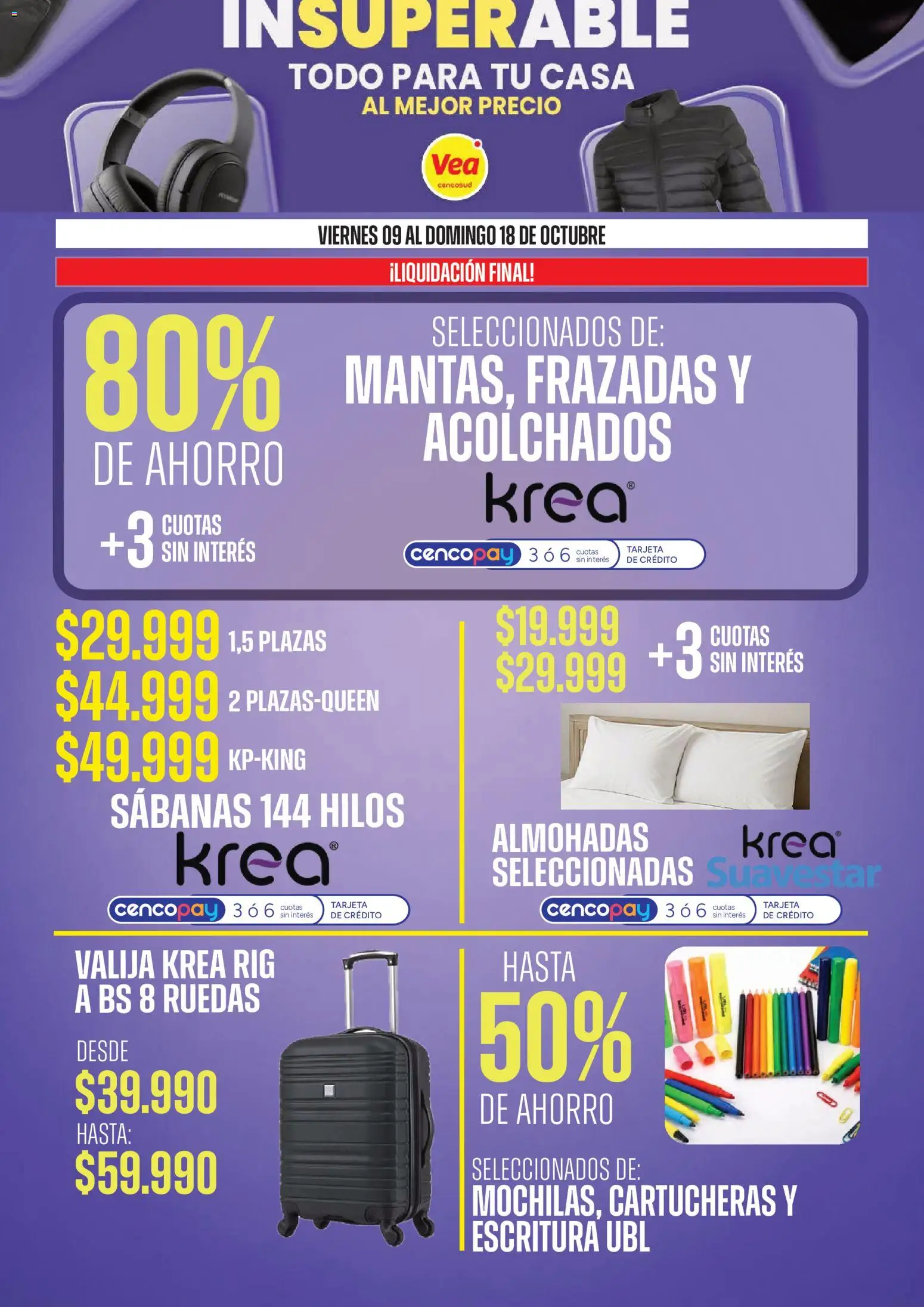 Vista previa del folleto de la tienda Vea válido desde el 09/10/2026 