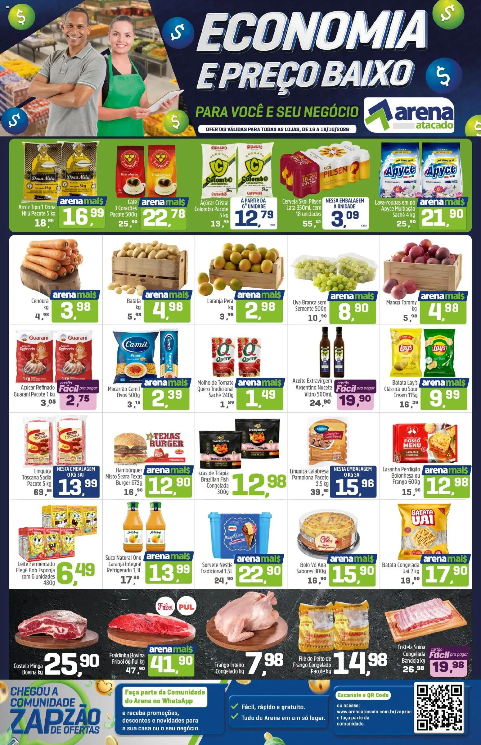 Pré-Visualização do folheto "Arena Atacado - Ofertas da semana" da loja Arena Atacado válido a partir de 18/10/2026