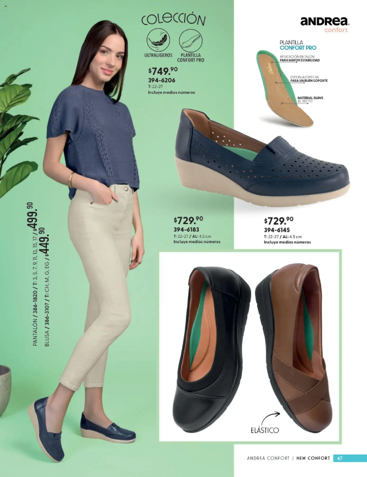 Vista previa las ofertas de la tienda Andrea - Andrea catálogo Calzado Confort desde el 24/05/2026 - Blusa