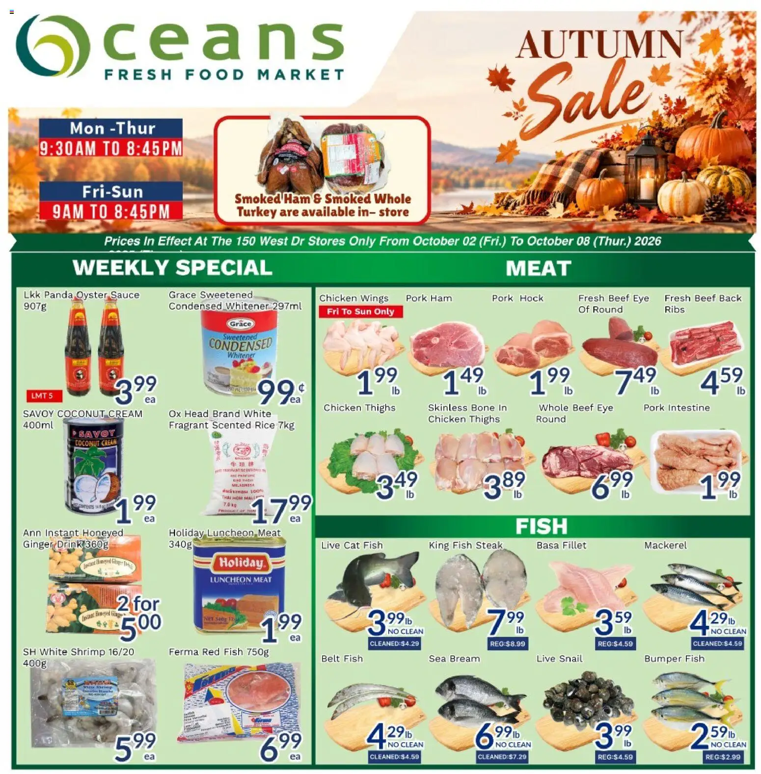 Preview of leaflet Oceans weekly flyer / circulaire from shop Oceans is valid from Oct 02, 2026