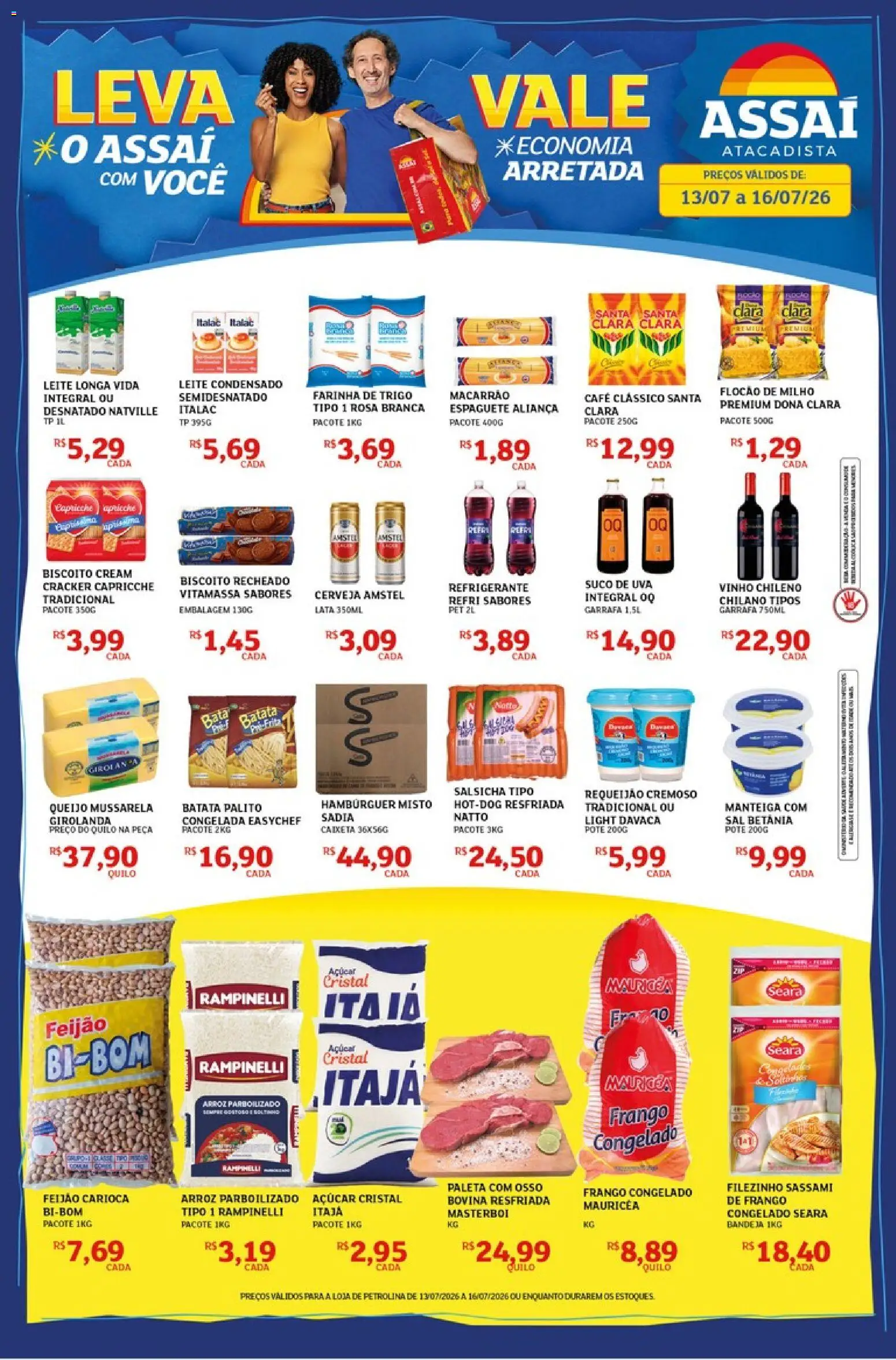 Pré-Visualização do folheto "Assaí Atacadista ofertas - PE" da loja Assaí Atacadista válido a partir de 13/07/2026
