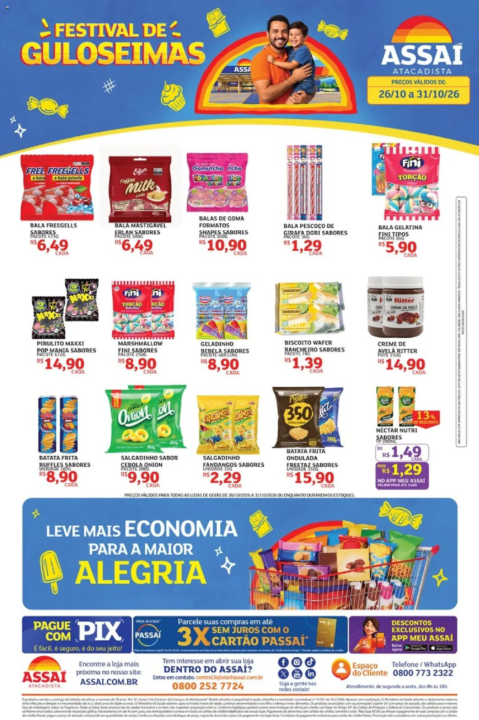Pré-Visualização do folheto "Assaí Atacadista ofertas - GO" da loja Assaí Atacadista válido a partir de 26/10/2026