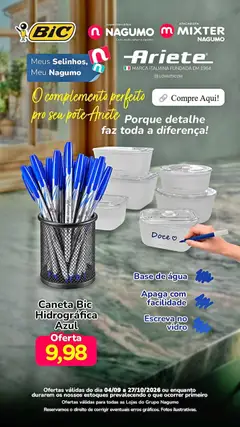Pré-Visualização do folheto "Nagumo ofertas Bic" da loja Nagumo válido a partir de 04/09/2026