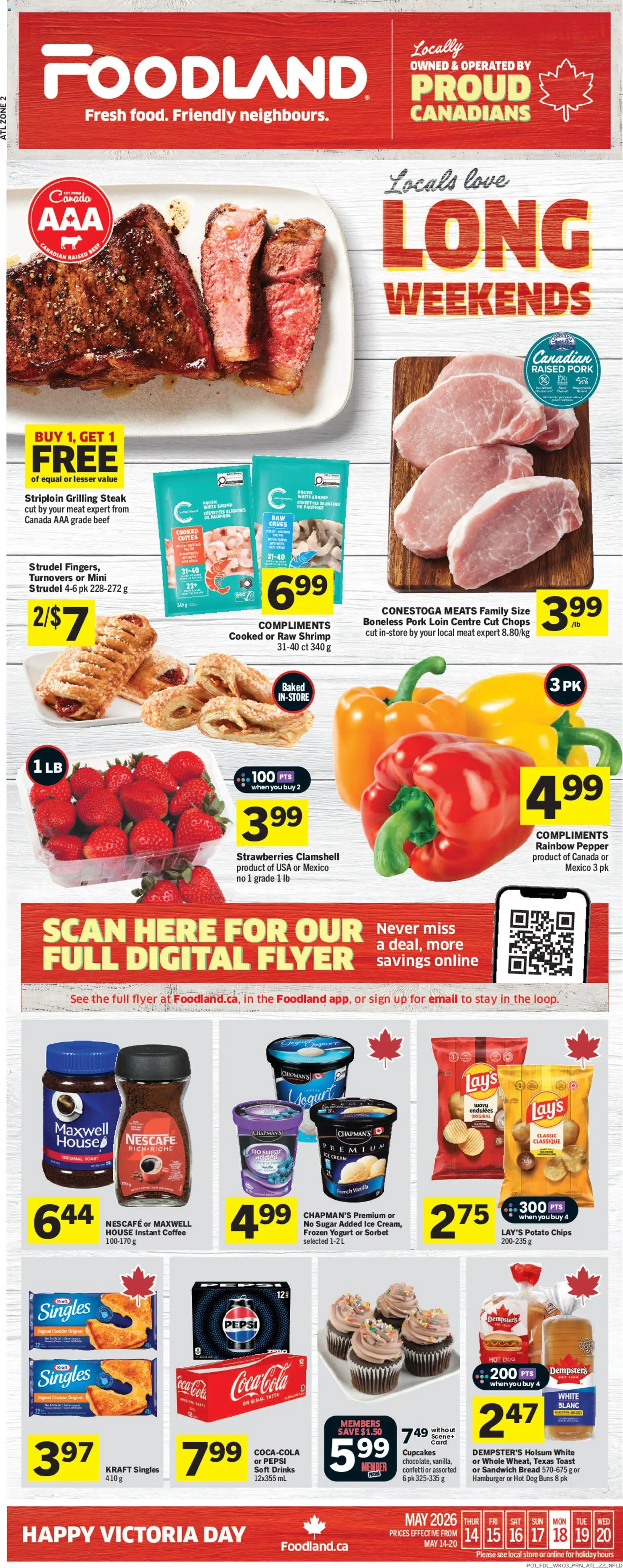 Preview of leaflet Foodland weekly flyer / circulaire from shop Foodland is valid from May 14, 2026