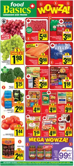 Preview of leaflet Food Basics weekly flyer / circulaire from shop Food Basics is valid from Jul 16, 2026