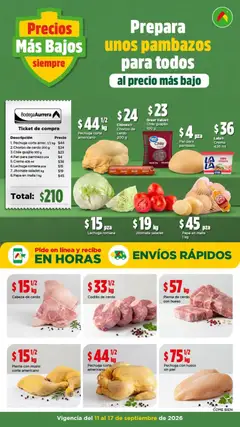 Vista previa las ofertas de la tienda Bodega Aurrerá - Bodega Aurrerá folleto Precios más bajo siempre desde el 11/09/2026 