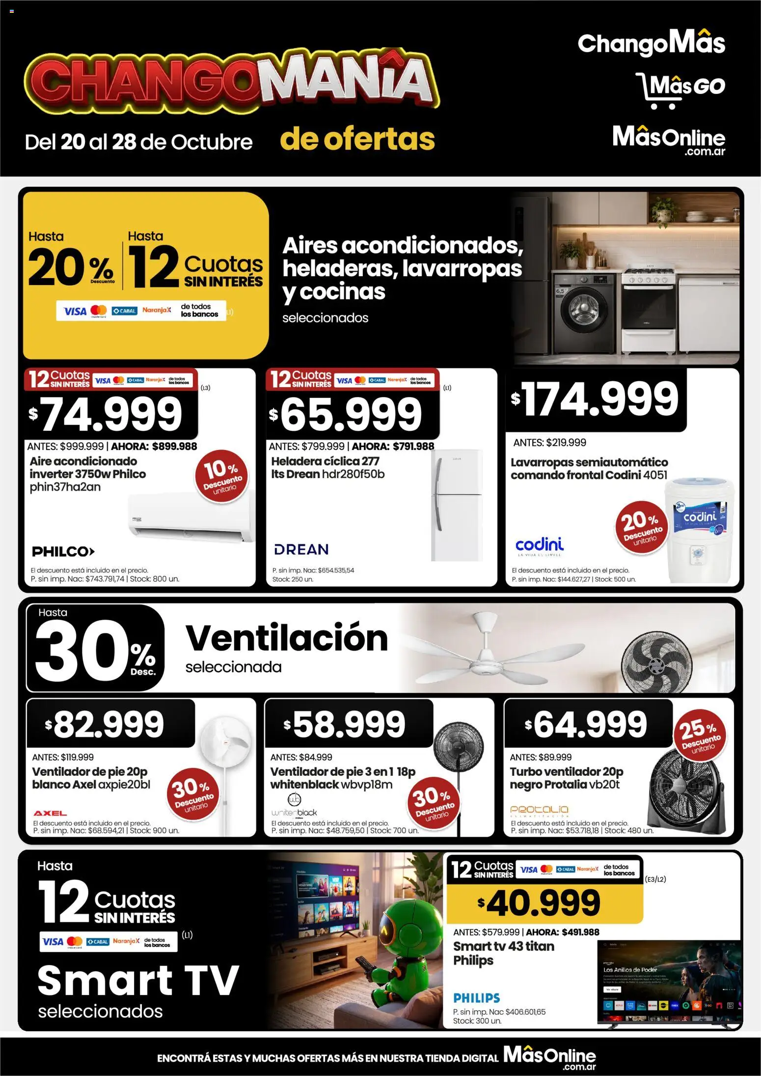 Vista previa del folleto de la tienda Changomas válido desde el 20/10/2026 