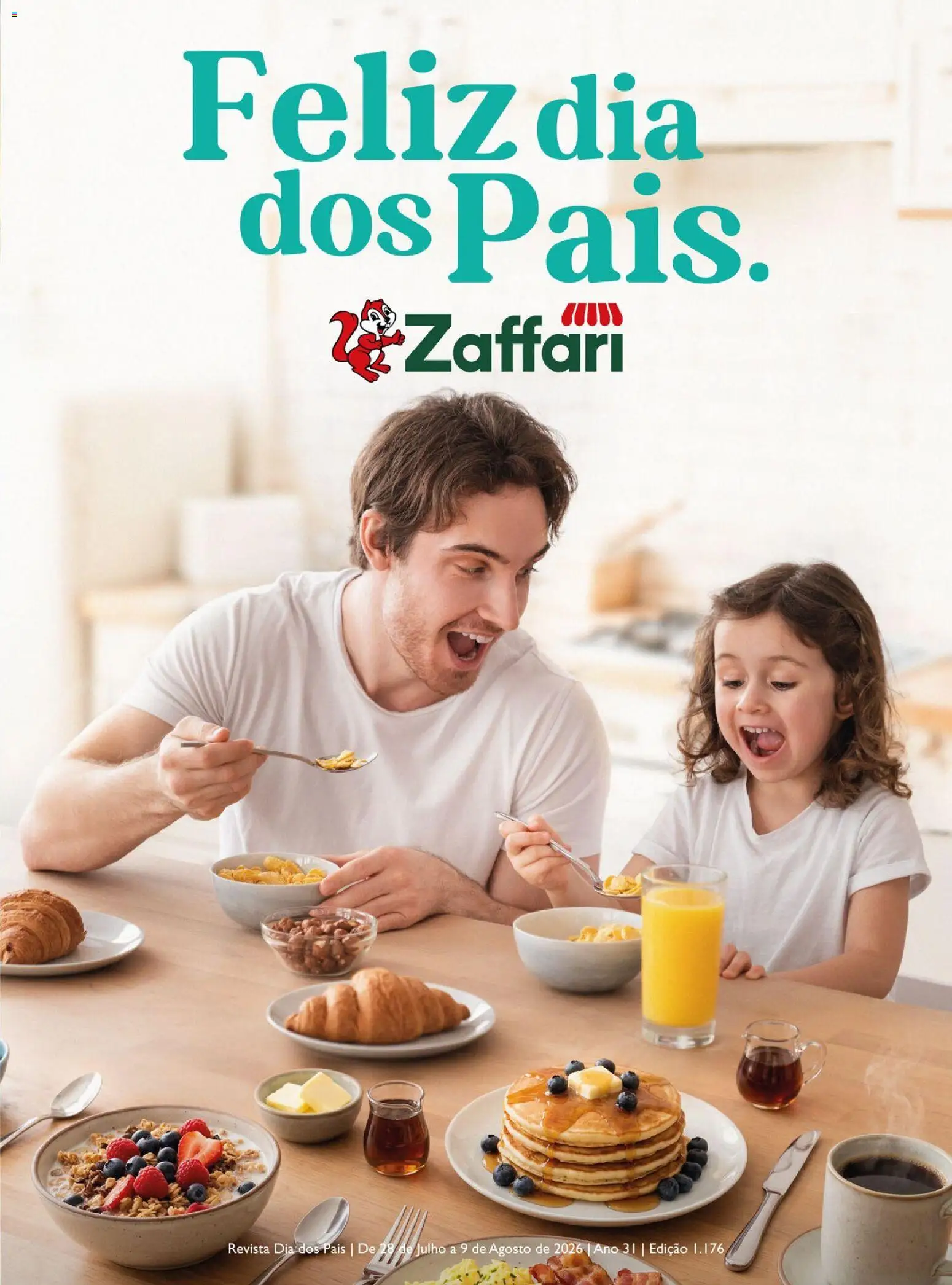 Pré-Visualização do folheto "Zaffari ofertas Dia dos Pais - RS" da loja Zaffari válido a partir de 28/07/2026 - Revista