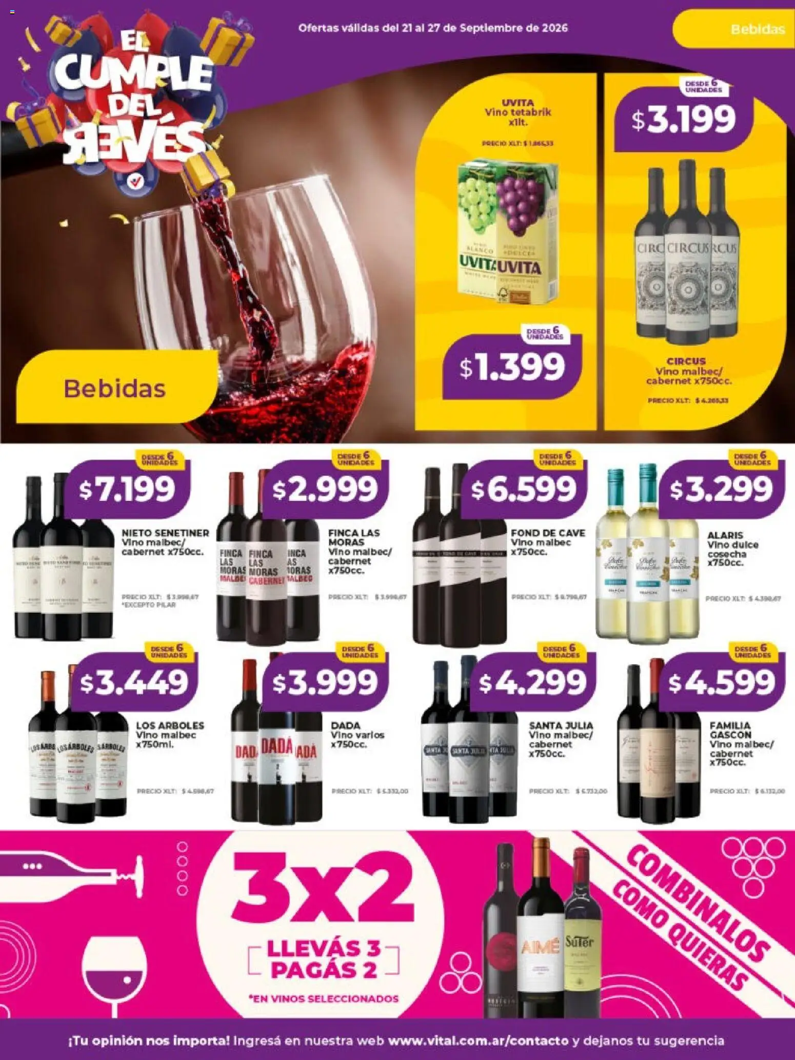 Vista previa del folleto de la tienda Vital válido desde el 21/09/2026 