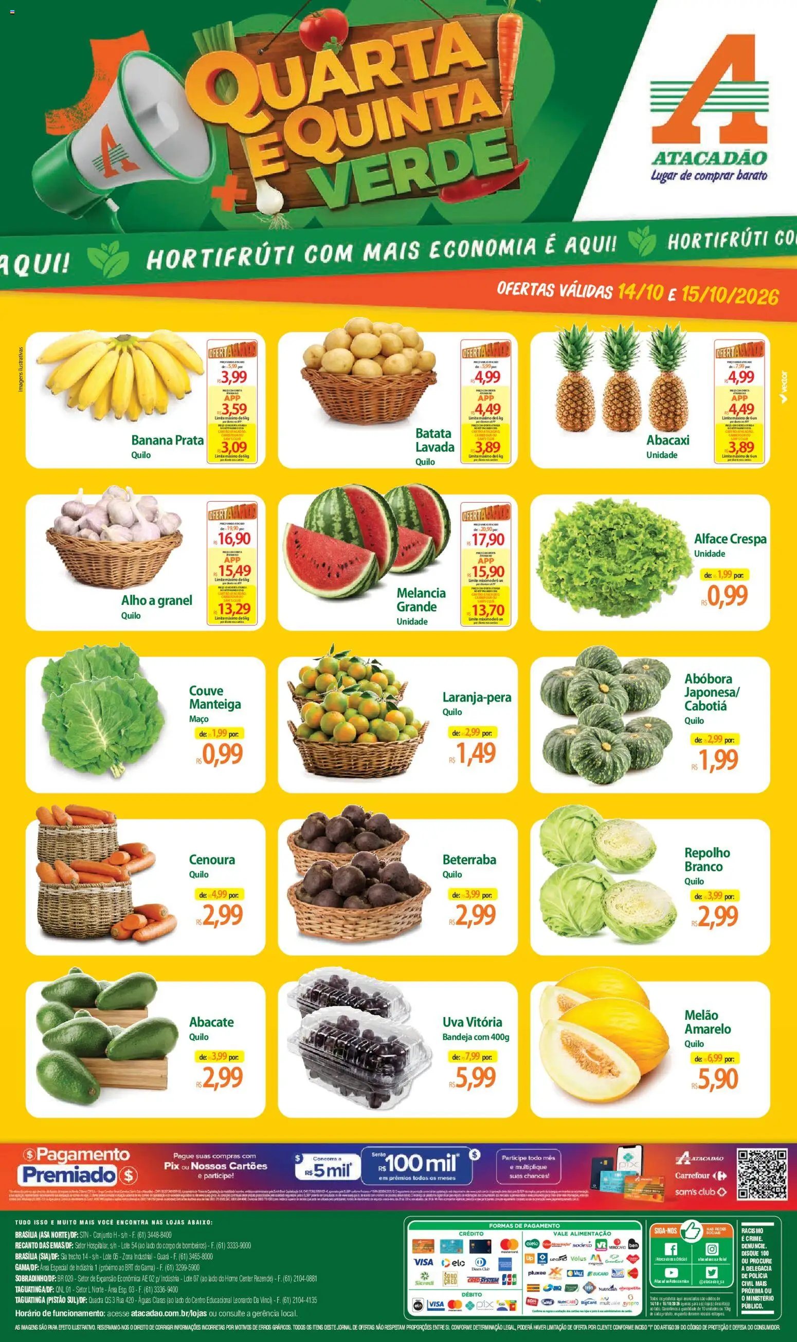 Pré-Visualização do folheto "Atacadão ofertas - DF" da loja Atacadão válido a partir de 14/10/2026