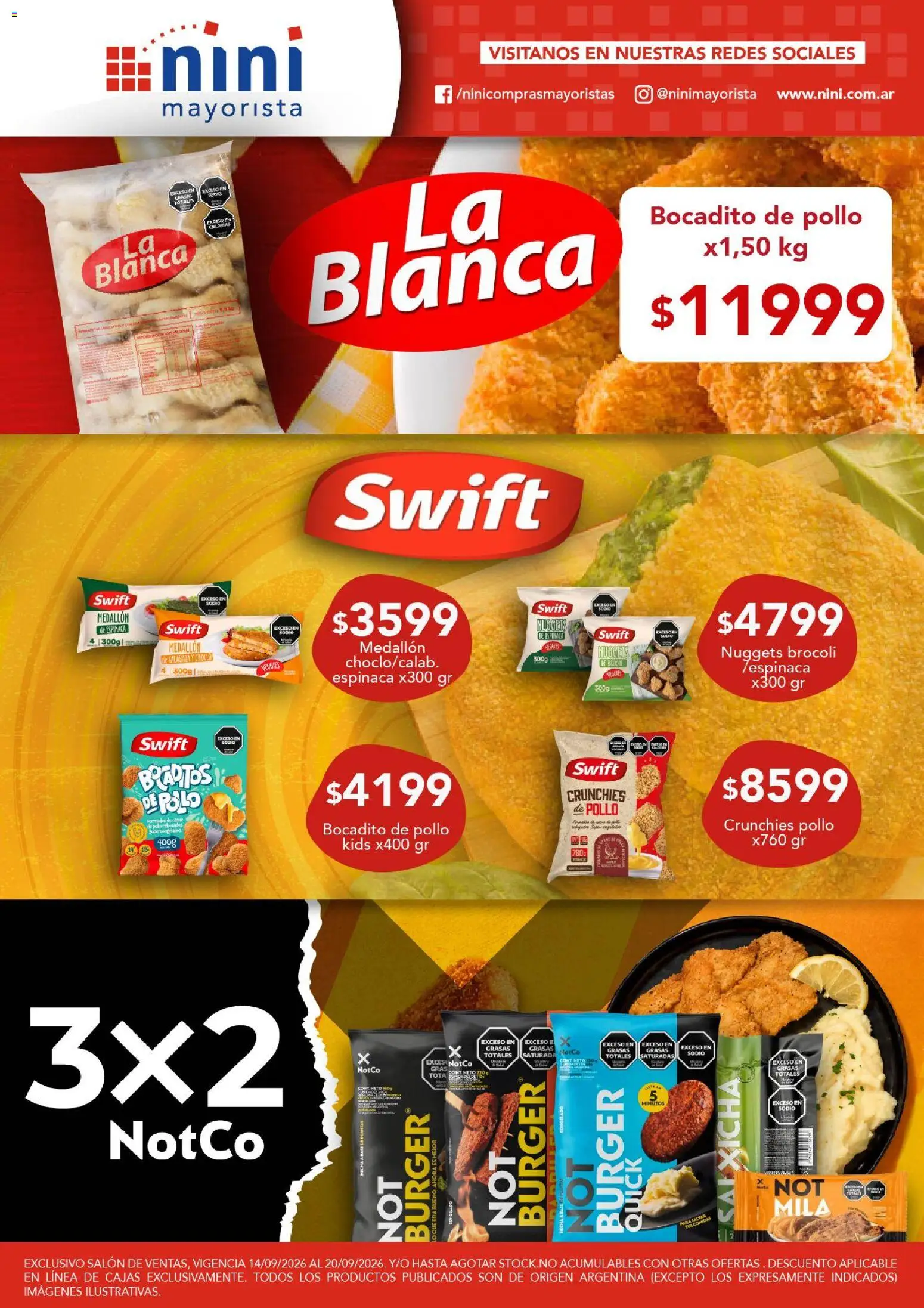 Vista previa del folleto de la tienda NINI Mayorista válido desde el 14/09/2026 