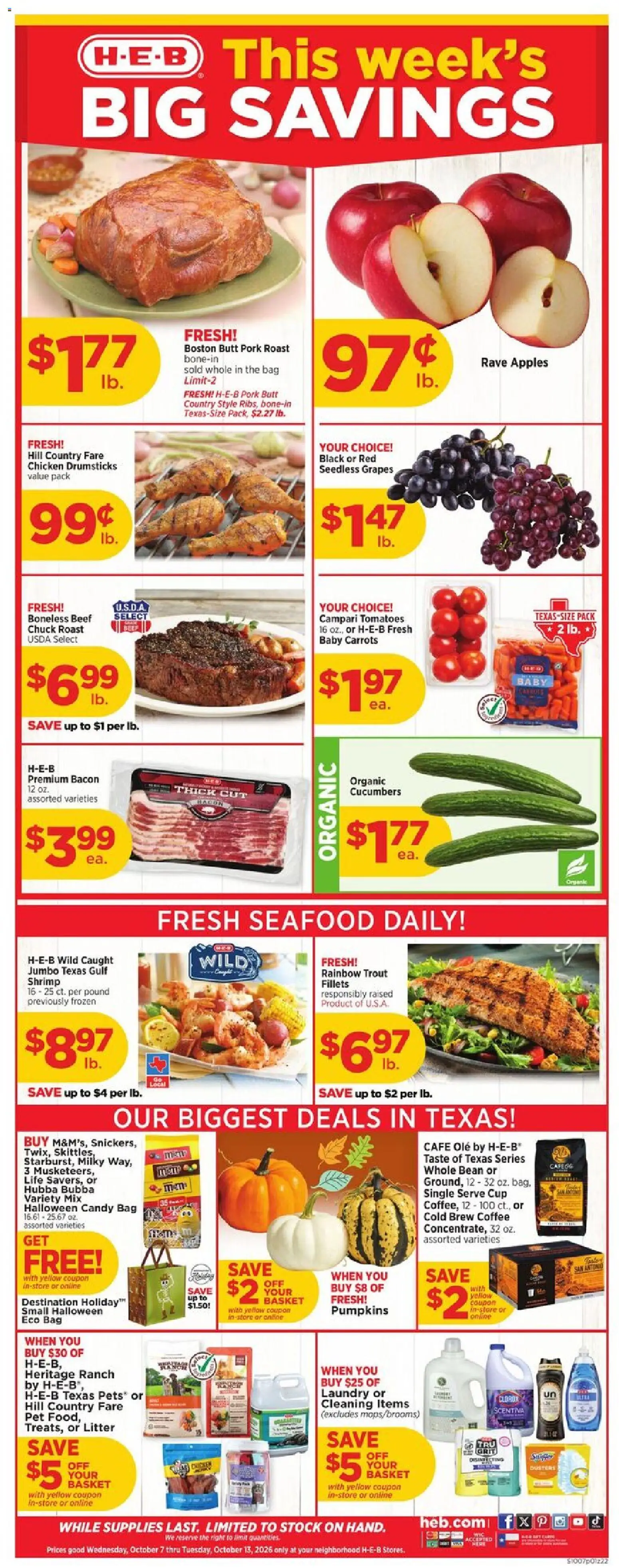 Ad Preview of H-E-B H-E-B Weekly Ad from 10/07/2026