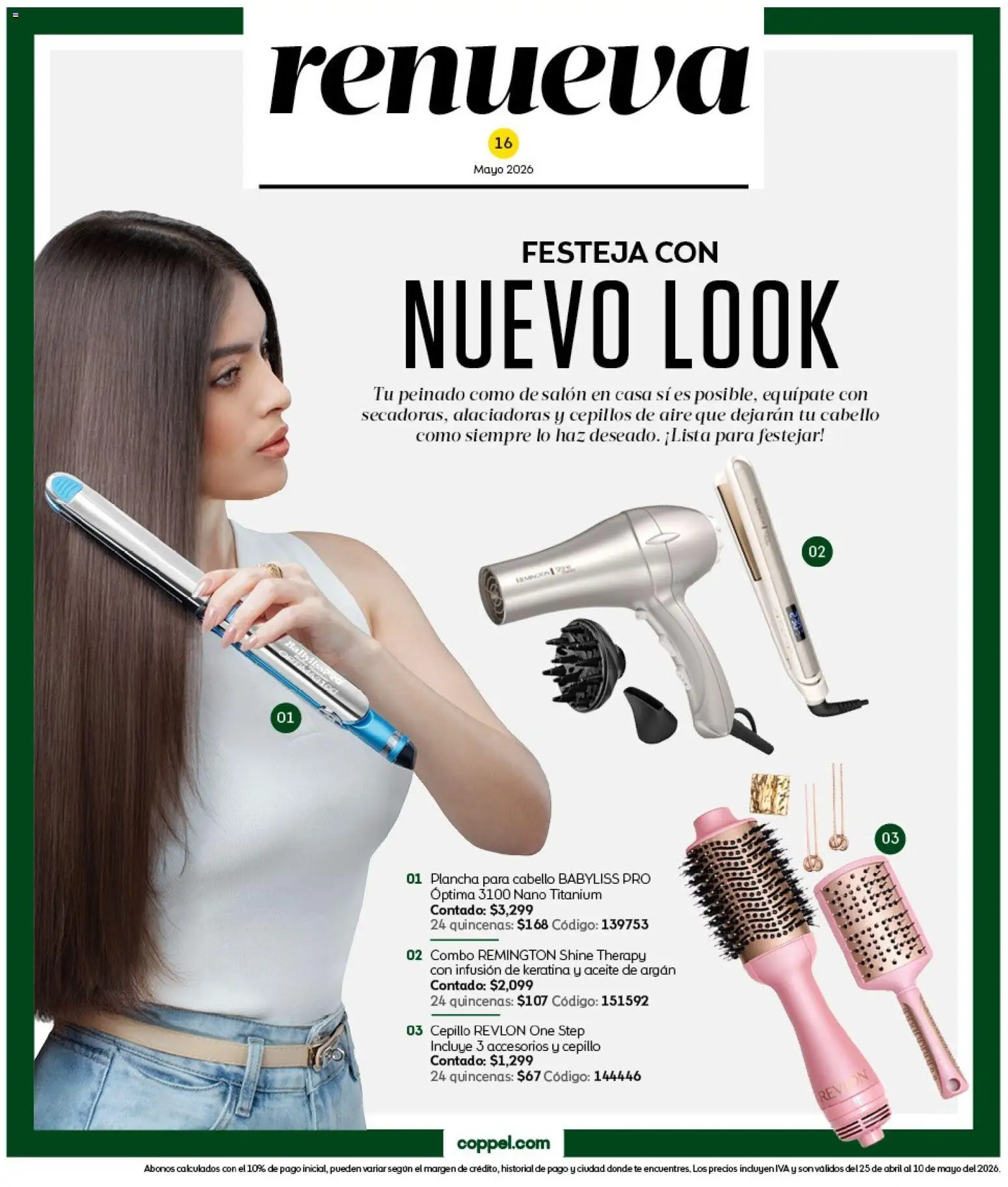 Vista previa las ofertas de la tienda Coppel - Coppel catálogo Claro que la vas a querer desde el 25/04/2026 - Té, Aceite, Plancha, Cepillo