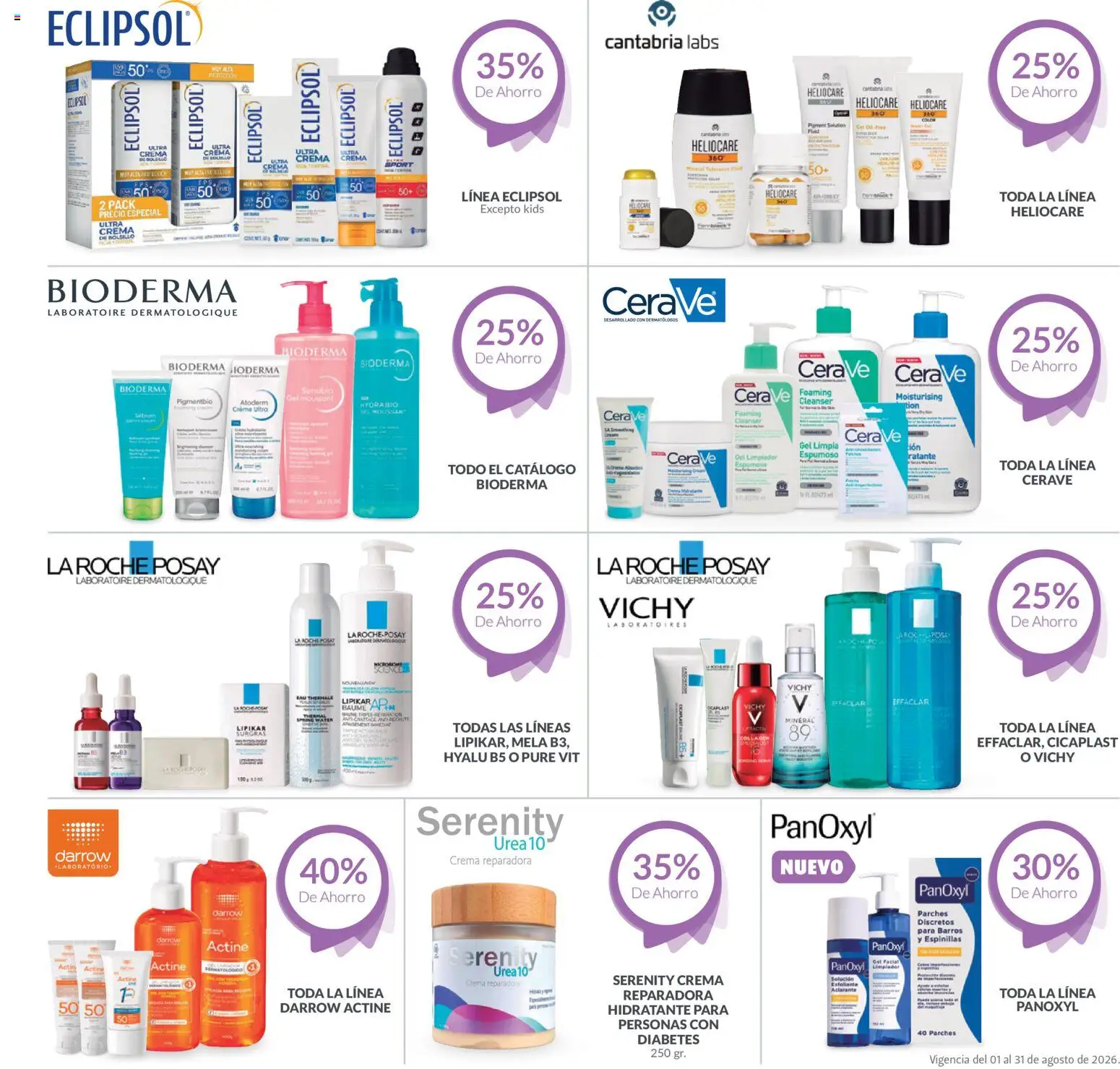 Vista previa las ofertas de la tienda Farmacia Guadalajara - Farmacia Guadalajara catálogo Dermo desde el 01/08/2026 
