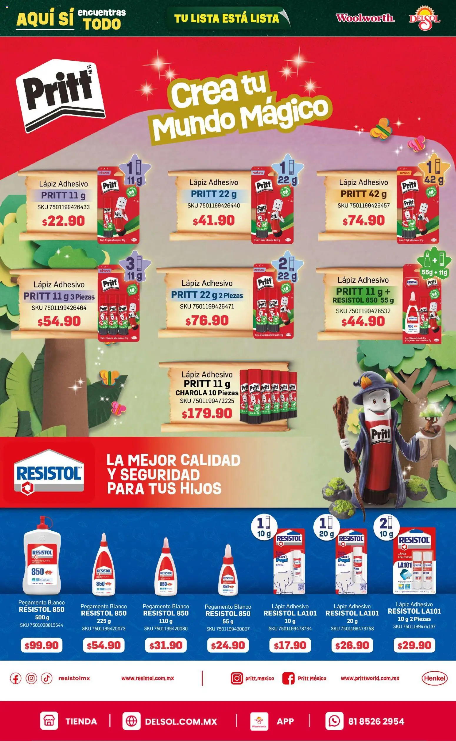 Vista previa las ofertas de la tienda Del Sol y Woolworth - Del Sol y Woolworth catálogo Back To School desde el 25/06/2026 