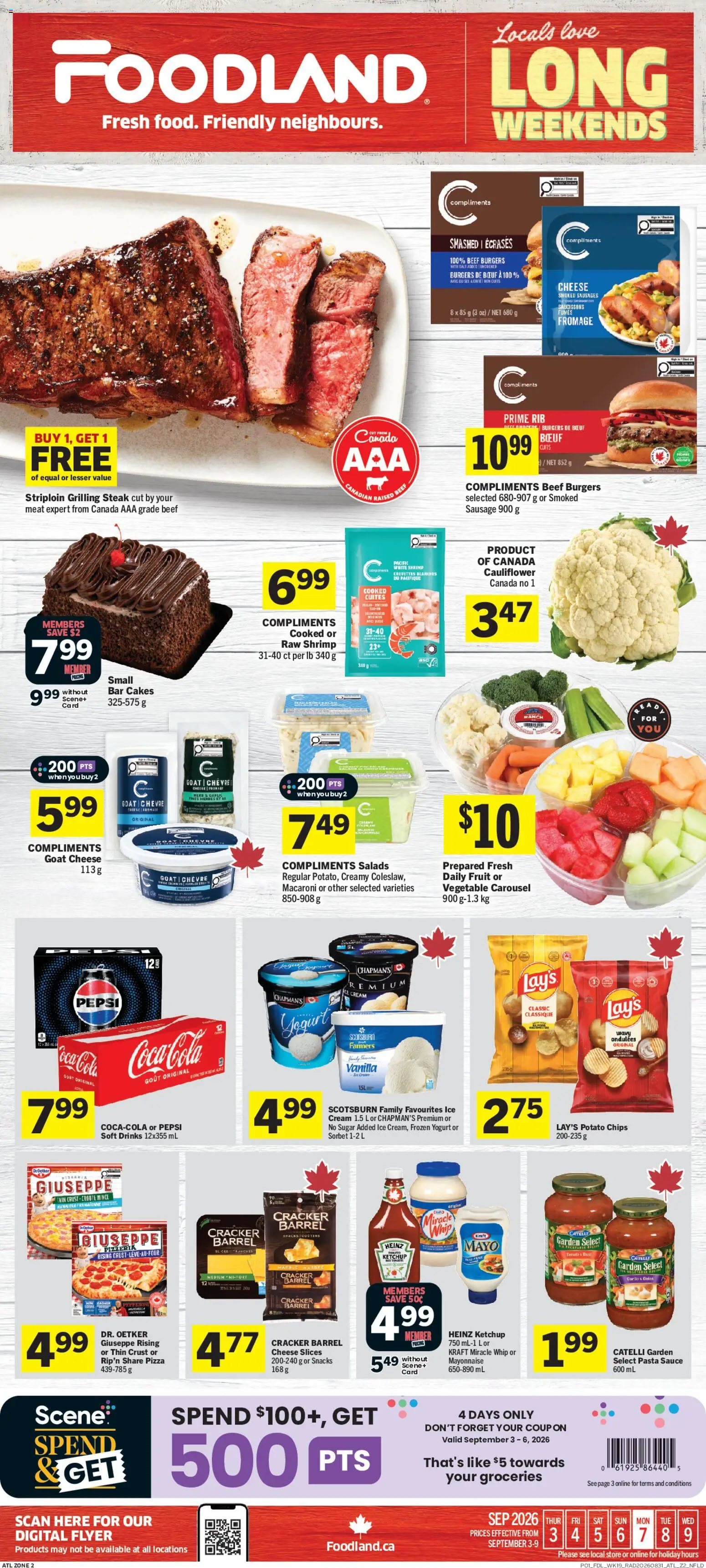 Preview of leaflet Foodland weekly flyer / circulaire from shop Foodland is valid from Sep 03, 2026
