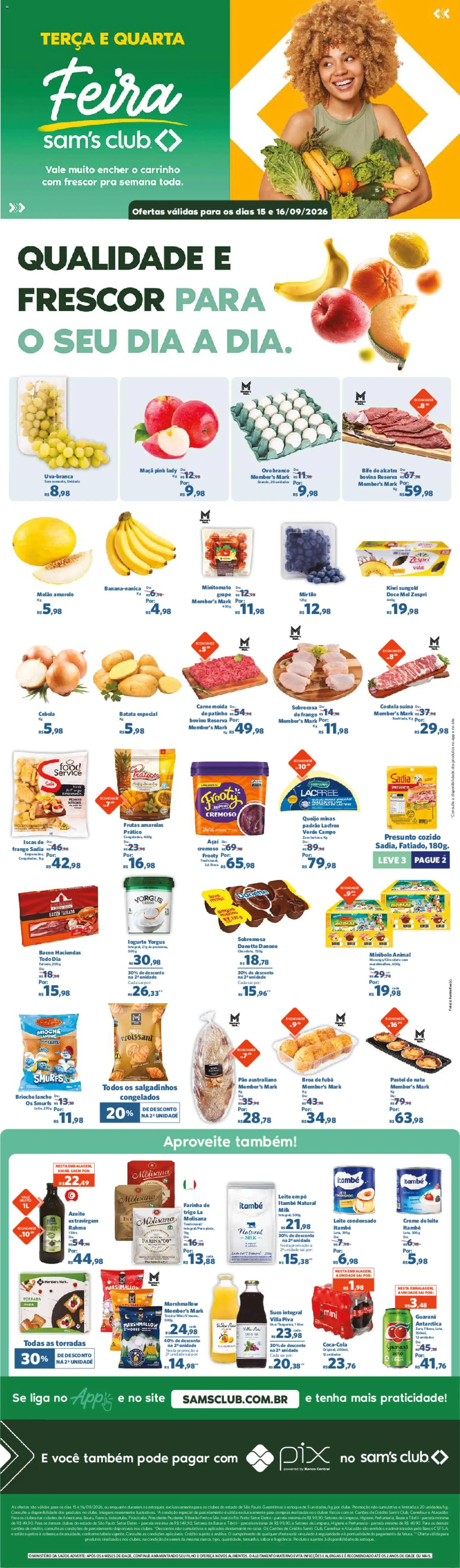 Pré-Visualização do folheto "Sam's Club - Ofertas da semana" da loja Sam's Club válido a partir de 15/09/2026