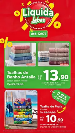 Pré-Visualização do folheto "Lebes ofertas Liquida" da loja Lebes válido a partir de 09/07/2026