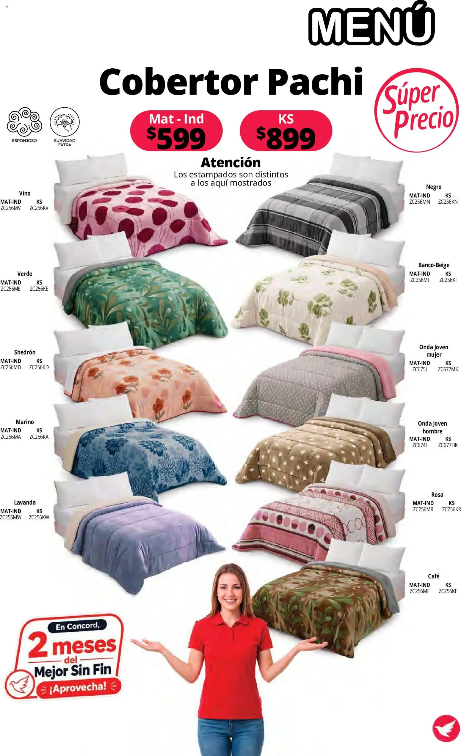Vista previa las ofertas de la tienda Colchas Concord - Colchas Concord catálogo desde el 15/10/2026 