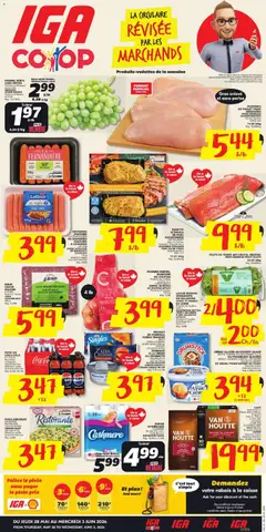 Un aperçu du dépliant IGA weekly flyer / circulaire du magasin IGA est valide à partir 28 mai 2026