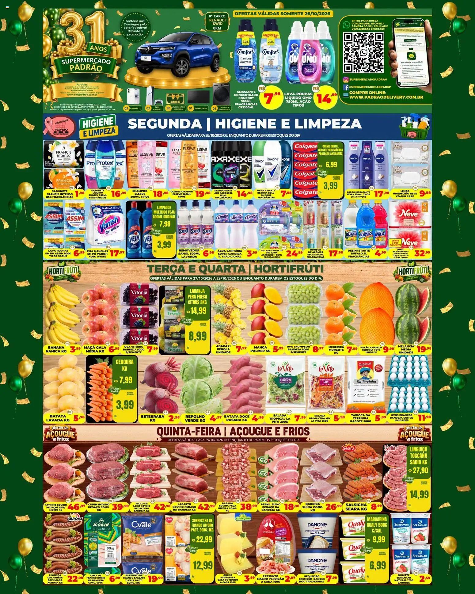 Pré-Visualização do folheto "Supermercado Padrão - Ofertas da semana" da loja Supermercado Padrão válido a partir de 26/10/2026