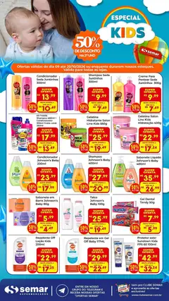 Pré-Visualização do folheto "Semar Supermercado ofertas Kids" da loja Semar Supermercado válido a partir de 09/10/2026