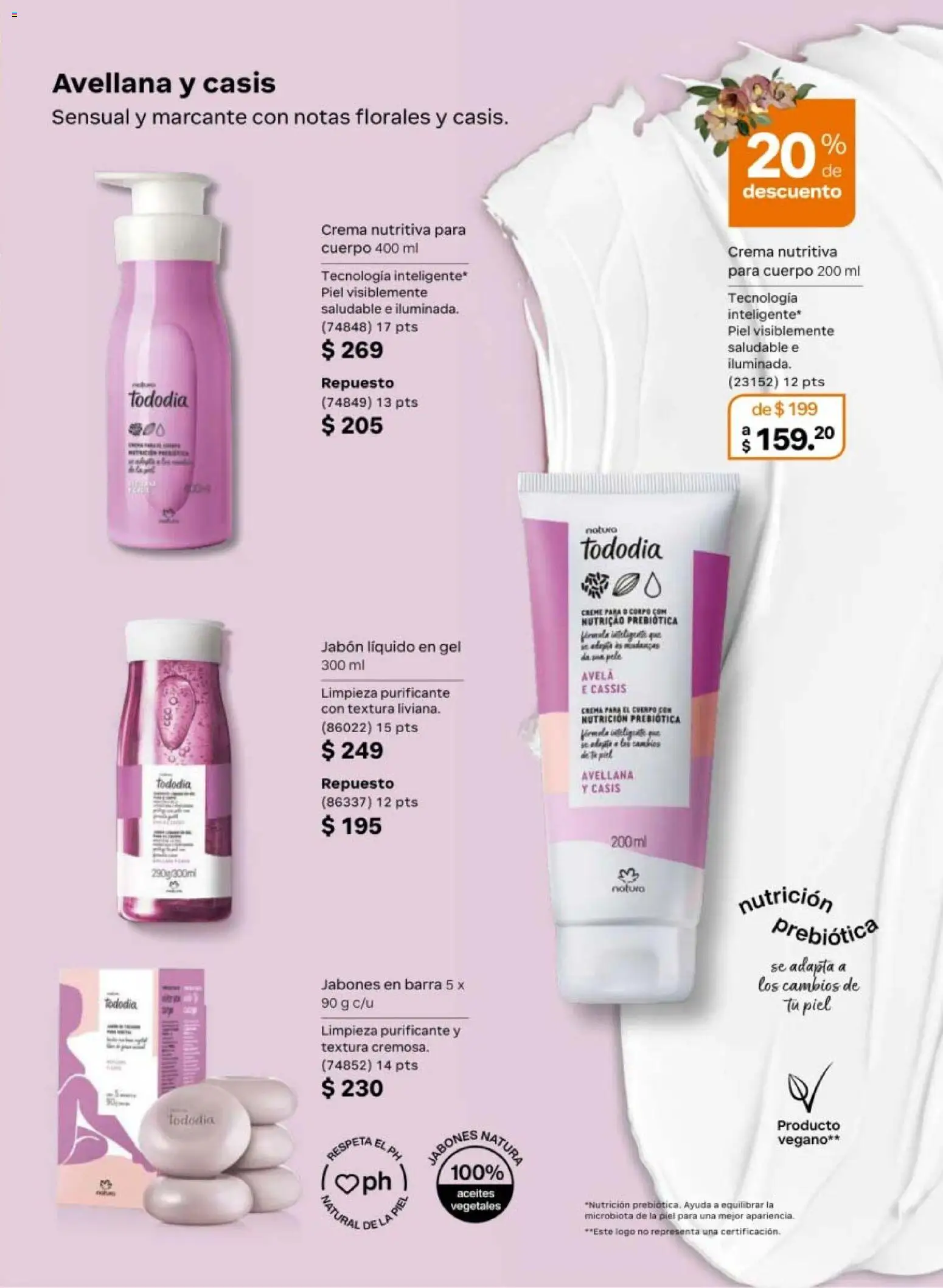 Vista previa las ofertas de la tienda Natura - Natura campaña 6 2026 desde el 02/04/2026 - Crema, Jabón, Barra, Jabón líquido