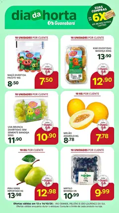 Pré-Visualização do folheto "Supermercado Guanabara - Ofertas da semana" da loja Supermercado Guanabara válido a partir de 13/10/2026