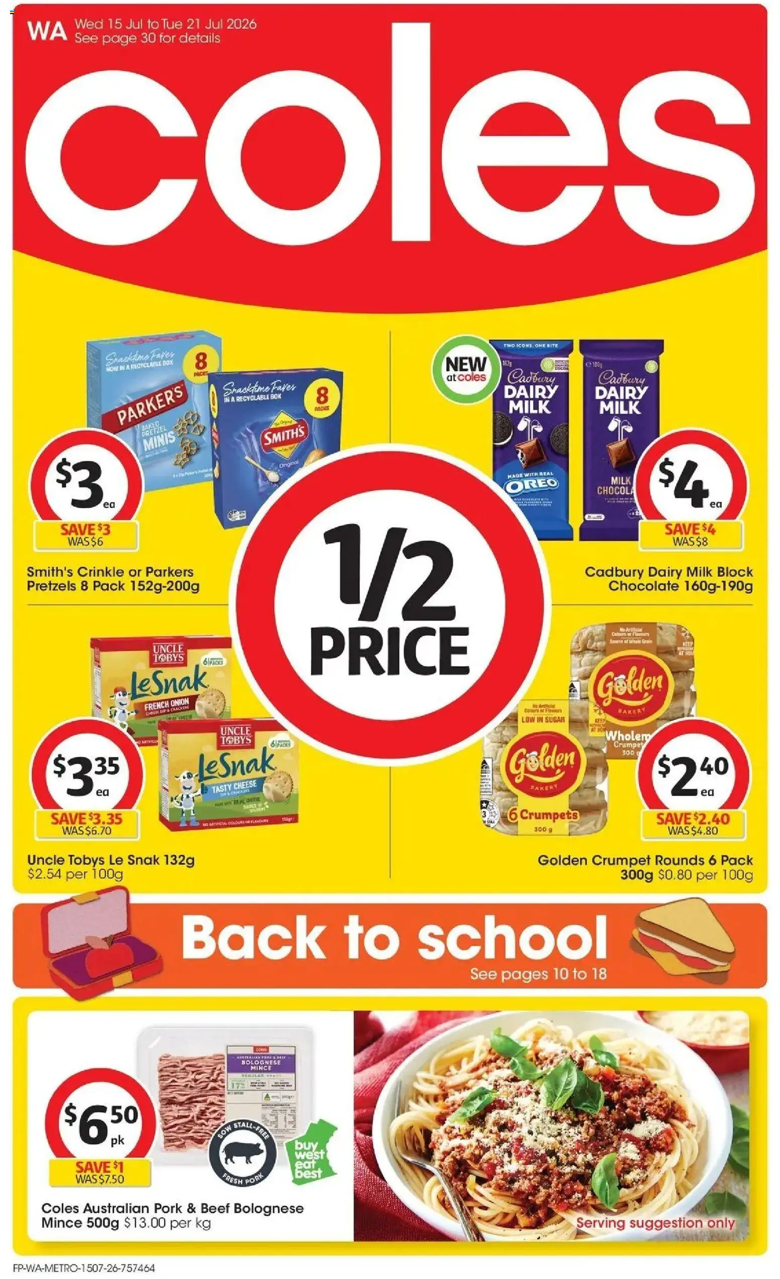 Preview of catalogue Coles catalogue WA from shop Coles valid 15/07/2026