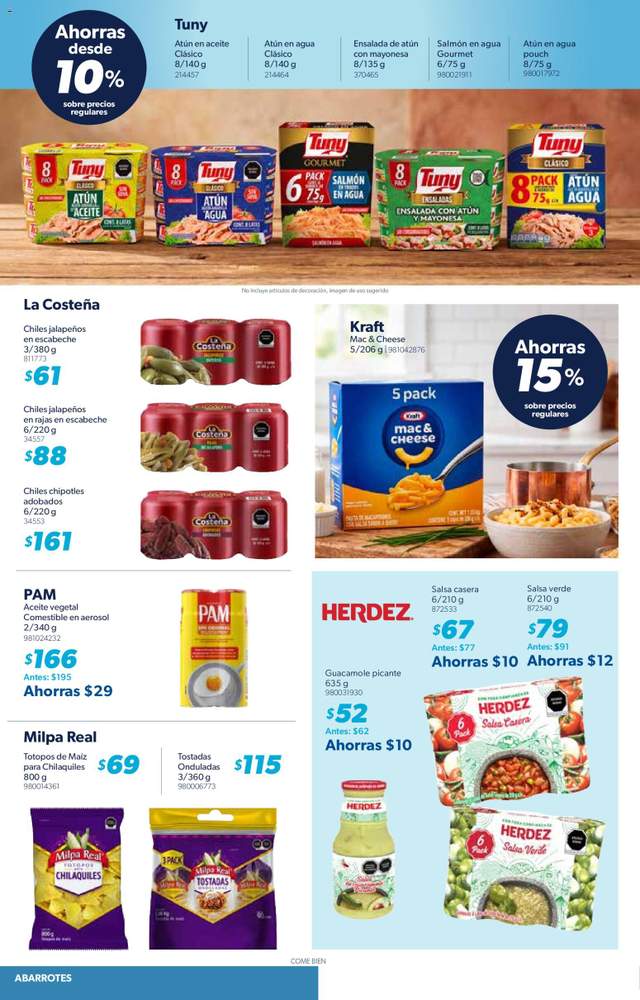 Nuevo catálogo de Sam's Club a partir del 04/09