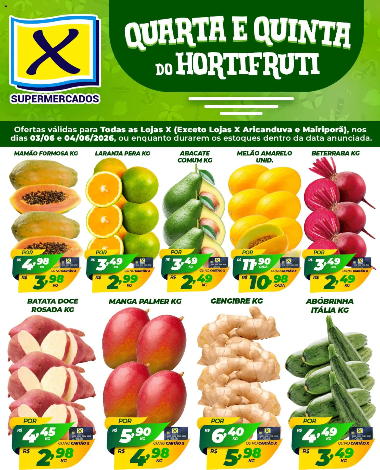 果物 2026 X Supermercados - Folheto de Ofertas (de 03/06/2026)