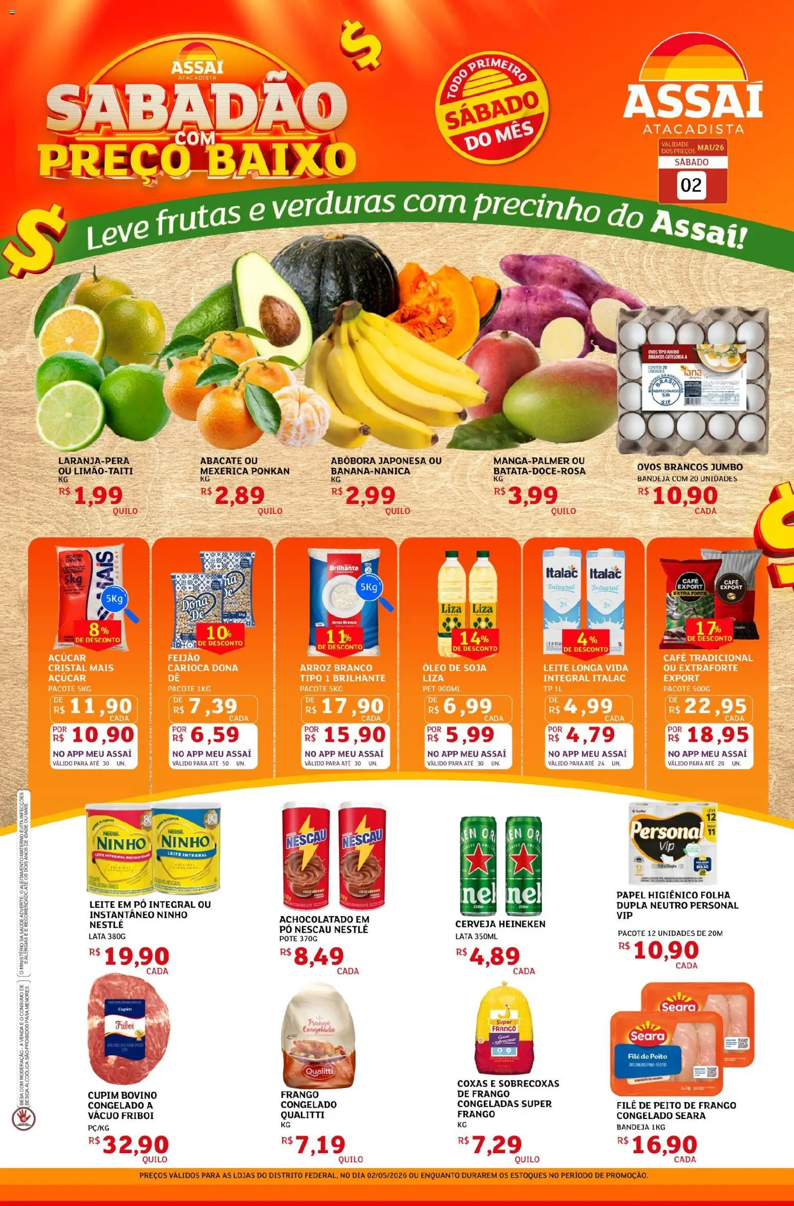 Pré-Visualização do folheto "Assaí Atacadista ofertas - DF" da loja Assaí Atacadista válido a partir de 02/05/2026