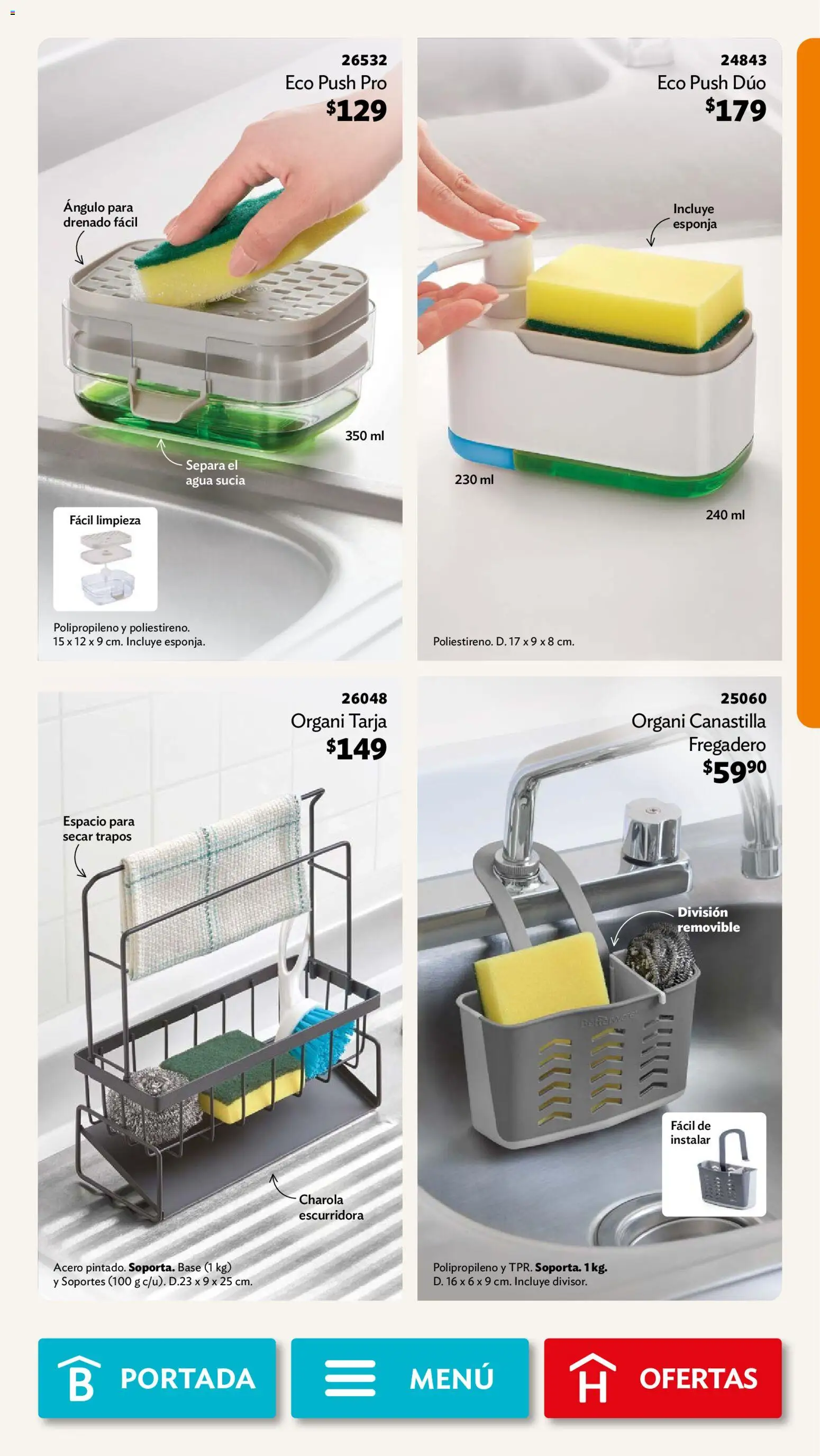 Vista previa las ofertas de la tienda Betterware - Betterware campaña 10 2026 desde el 28/09/2026 - Agua, Esponja